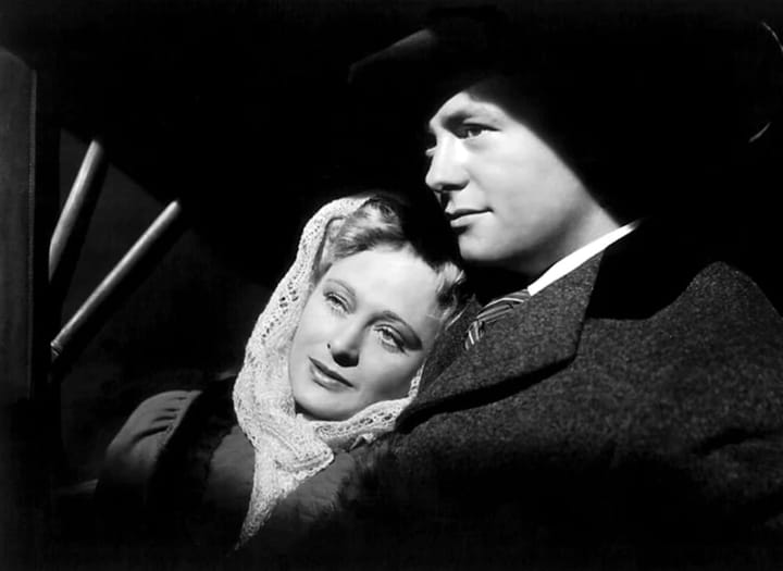 Photo of Anne Baxter and Tim Holt in “The Magnificent Ambersons.”