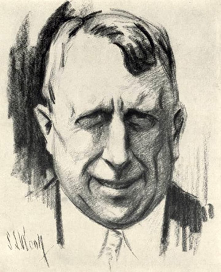 Portrait of nespaper magnate William Randolph Hearst.